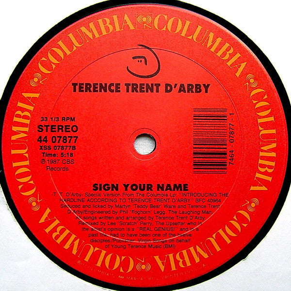 Sign Your Name Terence Trent D'Arby