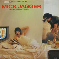 Rectangle Triangle Just Another Night extended remix version album cover with abstract design and vibrant colors.