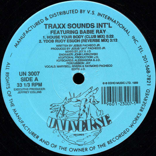 Traxx Sounds Int'l Featuring Babie Ray - House Your Body