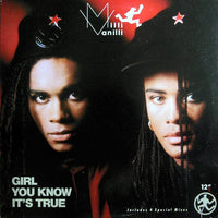 Rectangle Triangle Girl You Know It's True music album cover featuring artwork with bold text and vibrant colors.