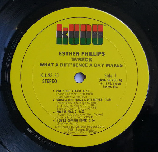 What A Diff'rence A Day Makes Esther Phillips,Joe Beck