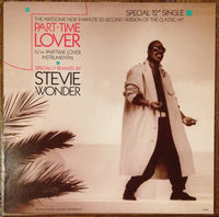 Close-up of the Part-Time Lover album cover by Rectangle Triangle featuring vibrant, abstract artwork and bold typography.