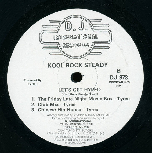 Let's Get Hyped Kool Rock Steady