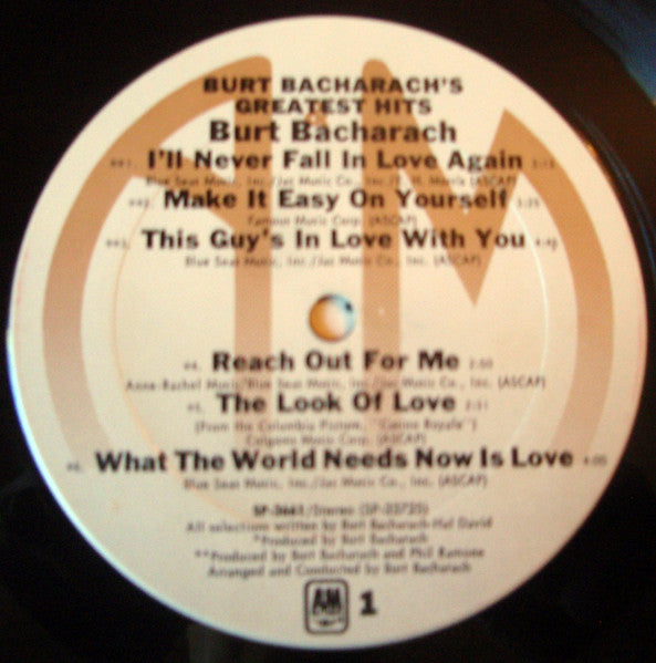 Burt Bacharach's Greatest Hits | Rectangle Triangle  