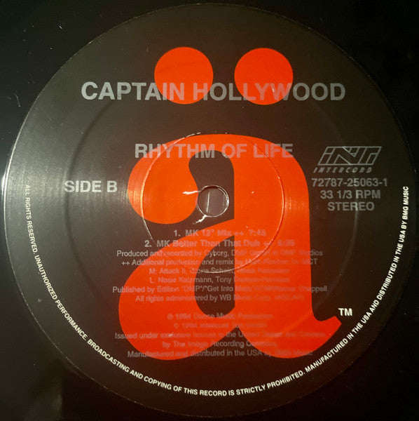 Rhythm Of Life Captain Hollywood Project