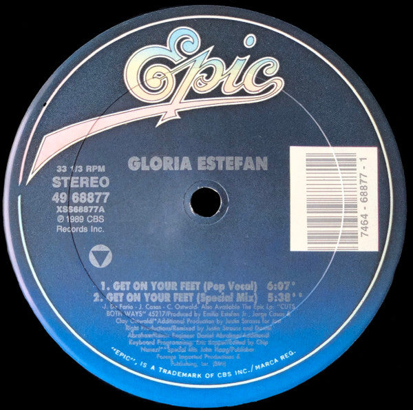 Get On Your Feet (Special 12” Mixes) Gloria Estefan