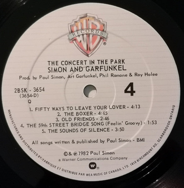 The Concert In Central Park Simon & Garfunkel