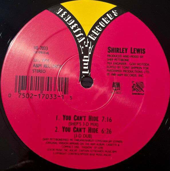 You Can't Hide Shirley Lewis