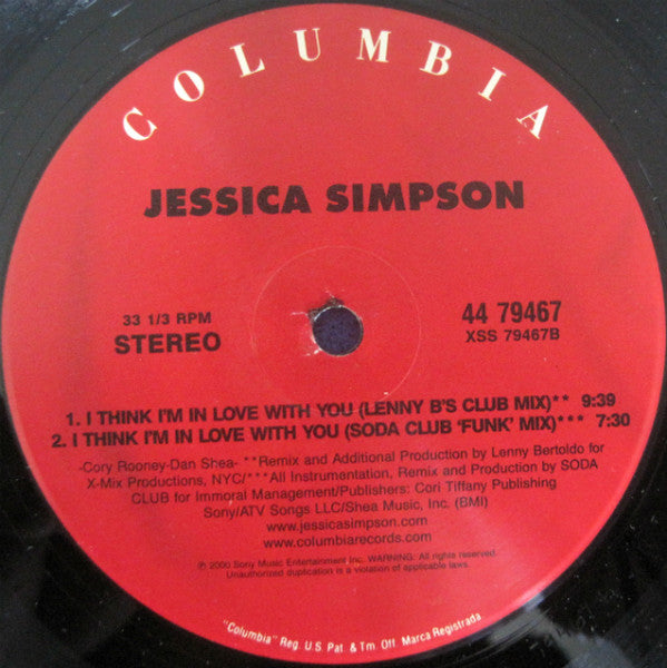 I Think I'm In Love With You Jessica Simpson