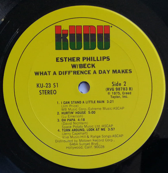 What A Diff'rence A Day Makes Esther Phillips,Joe Beck