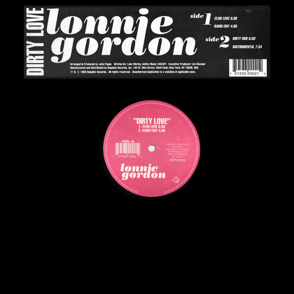 Dirty Love Lonnie Gordon