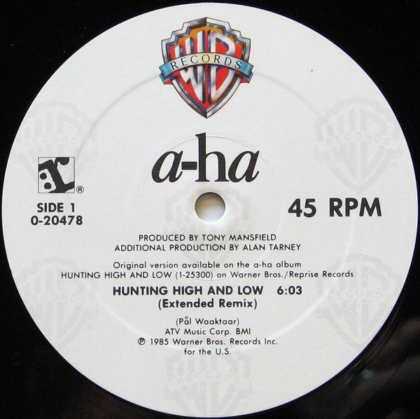 Hunting High And Low a-ha