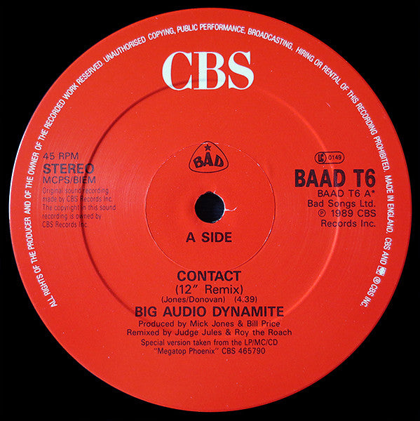 Contact Big Audio Dynamite