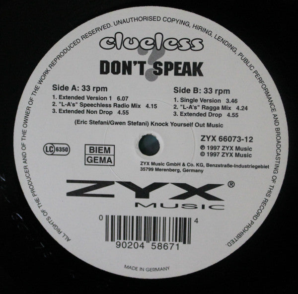 Don't Speak