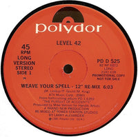 Level 42 - Weave Your Spell, 12" vinyl, on Polydor (1982)