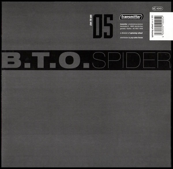 BTO Spider - The Party / It's Hard To Explain