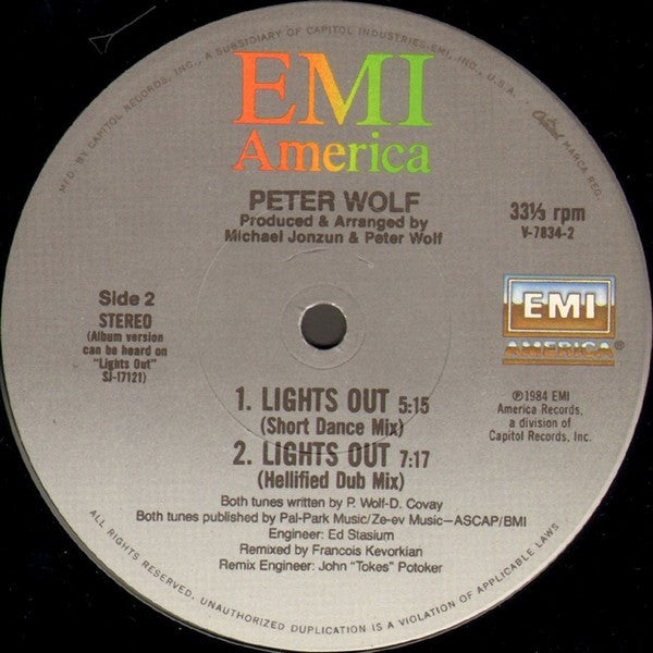 Lights Out Peter Wolf