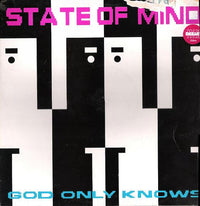 Rectangle Triangle's "God Only Knows" album cover art featuring abstract design and bold typography on a vibrant background.