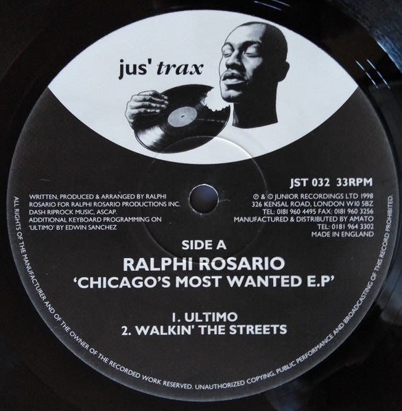 Chicago's Most Wanted E.P by Rectangle Triangle, album cover art featuring bold typography and graphic design elements.