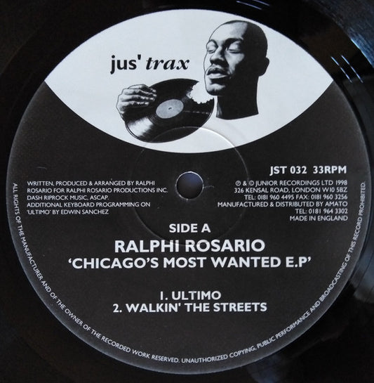 Chicago's Most Wanted E.P by Rectangle Triangle, album cover art featuring bold typography and graphic design elements.
