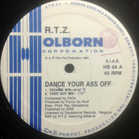 Rectangle Triangle Dance Your Ass Off album cover featuring vibrant abstract geometric artwork