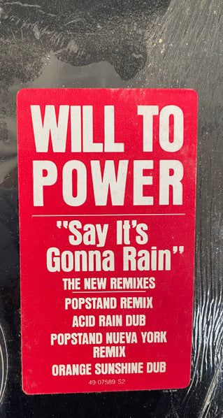 Say It's Gonna Rain (New Remixes) Will To Power
