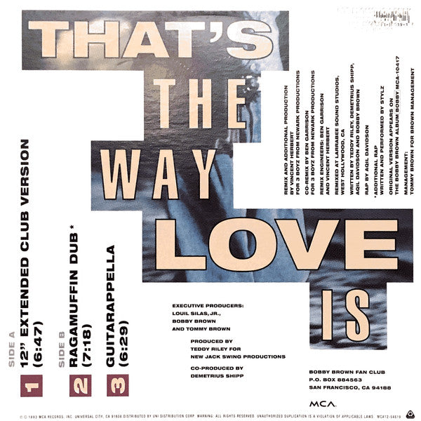 That's The Way Love Is Bobby Brown