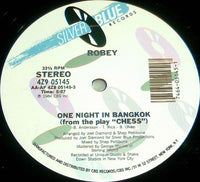 Rectangle Triangle One Night In Bangkok album cover featuring vibrant colorful abstract artwork.