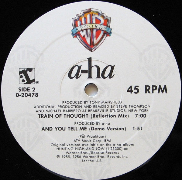 Hunting High And Low a-ha
