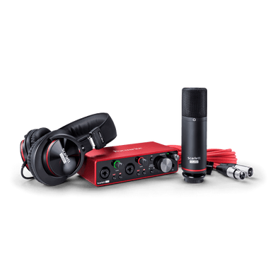 Focusrite 2 In / 2 Out USB Recording Bundle w/ Headphones and Condenser Microphone