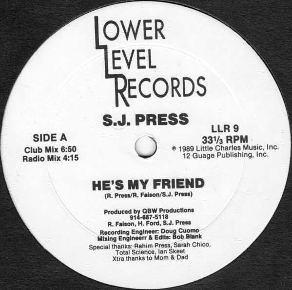 He's My Friend S.J. Press
