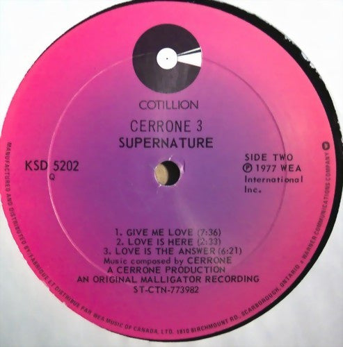Cerrone 3 - Supernature Cerrone