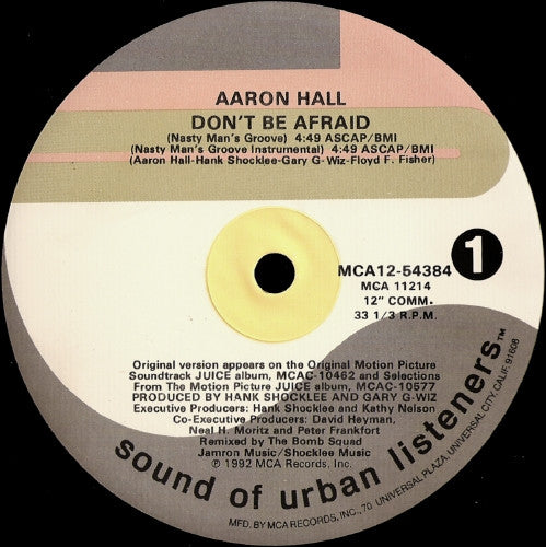 Don't Be Afraid Aaron Hall