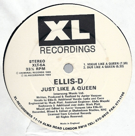 Just Like A Queen Ellis-D