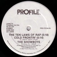 The Showboys - The Ten Laws Of Rap / Cold Frontin'