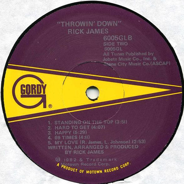 Throwin' Down Rick James