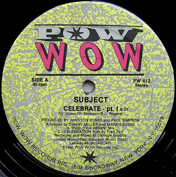 Celebrate Subject