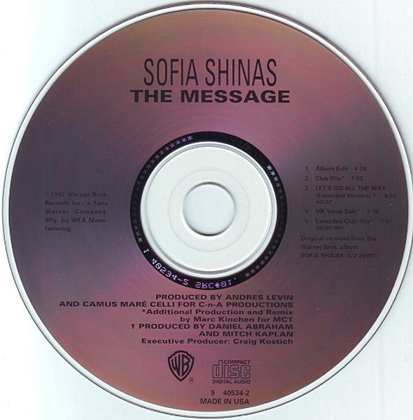 The Message Sofia Shinas