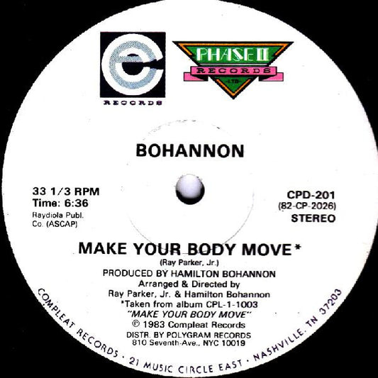 Hamilton Bohannon - Make Your Body Move