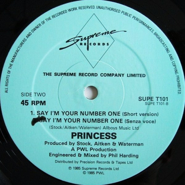 Say I'm Your No. 1 Princess