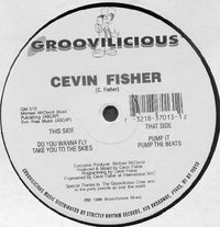 Rectangle Triangle Cevin Fisher EP vinyl record with colorful abstract cover art and bold typography.