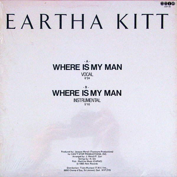 Where Is My Man Eartha Kitt