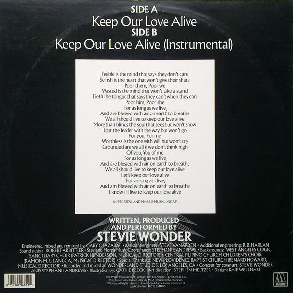Keep Our Love Alive Stevie Wonder