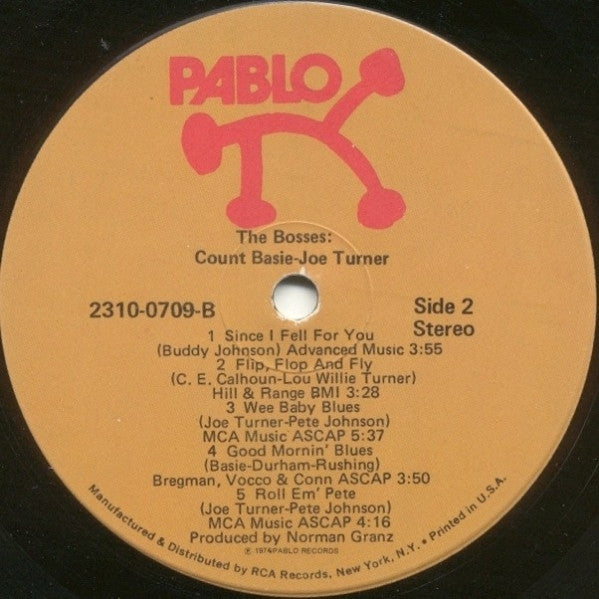 The Bosses Count Basie,Big Joe Turner