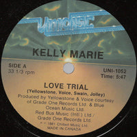 Kelly Marie - Love Trial / Head For The Stars, 12" vinyl, on Unidisc (1981)