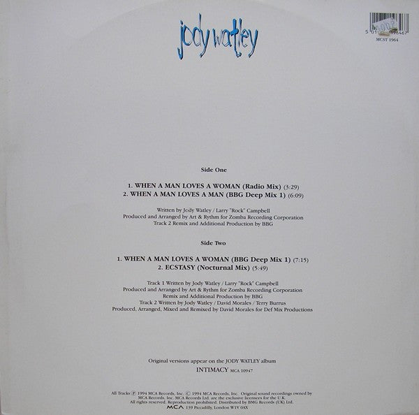 When A Man Loves A Woman (BBG Mixes) Jody Watley