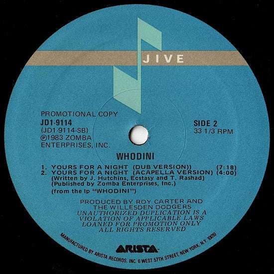 Yours For A Night Whodini