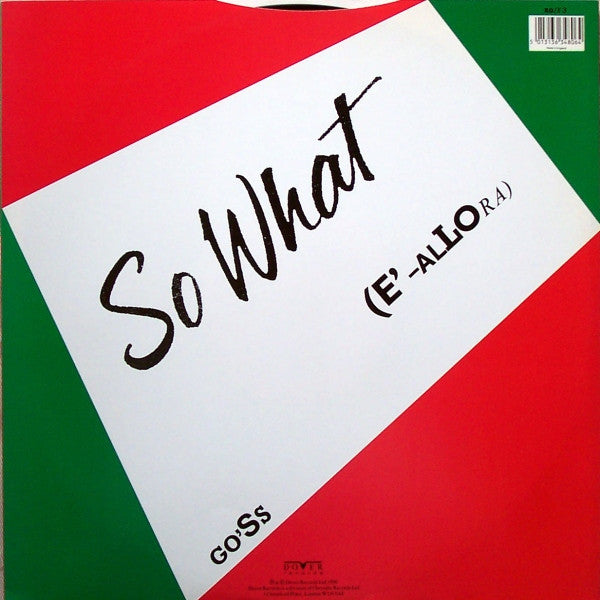 So What (E'-Allora) Gilbert O'Sullivan