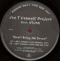 Rectangle Triangle Don't Bring Me Down music album cover featuring bold text and abstract geometric shapes.