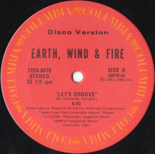 Let's Groove / Fantasy (Disco Version) Earth, Wind & Fire